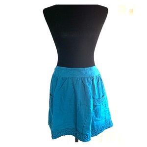 Blue Cotton Skirt
